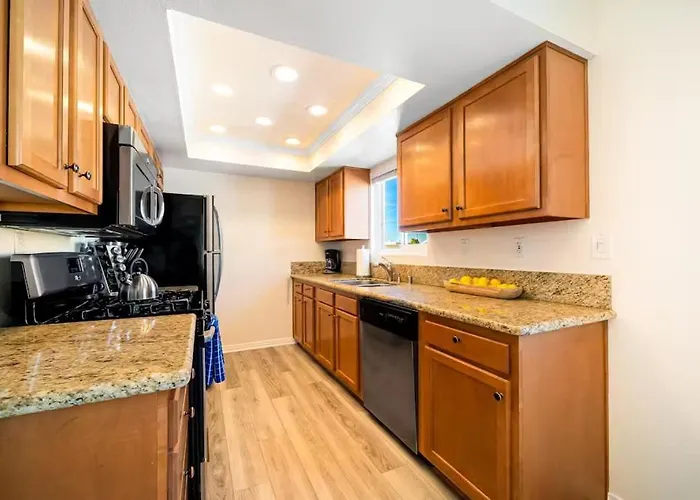 Charming Home Just Steps From The Beach 2 Bedroom, Private Back Patio, & Free Wifi
